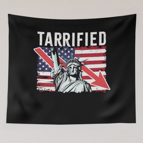Item preview, RETRO TARRIFIED 2025 designed and sold by SunsetGlimpse.