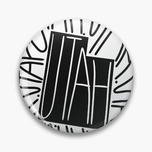 Item preview, Utah State - UT Map and Flag - Black and White - Typography USA Beehive State designed and sold by Ranggasme.