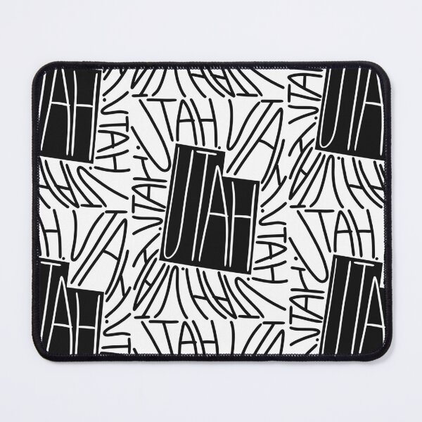 Item preview, Utah State - UT Map and Flag - Black and White - Typography USA Beehive State designed and sold by Ranggasme.