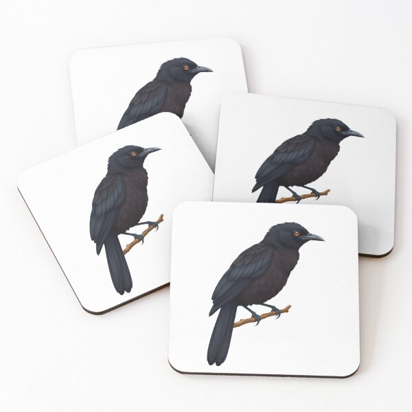 Artikelvorschau, Eleganter schwarzer Vogel auf Ast – Minimale Naturkunst entworfen und verkauft von gtrock.