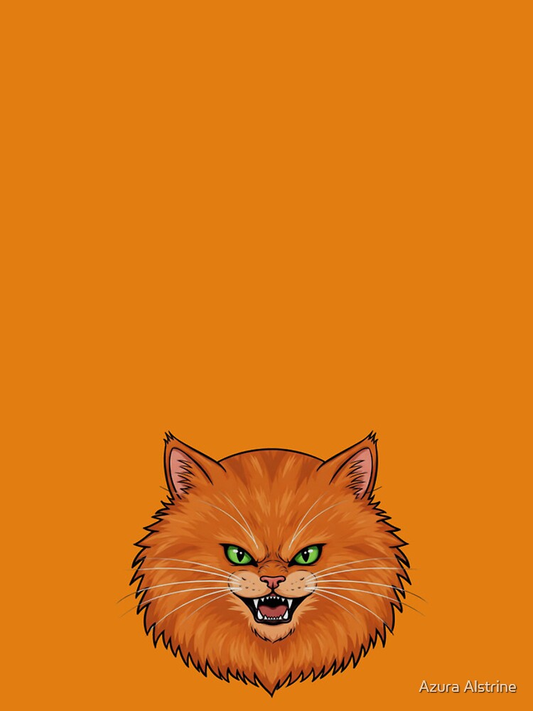 Thumbnail 5 of 5, iPhone Case, Furious Feline Vector Sticker designed and sold by Alstrin.