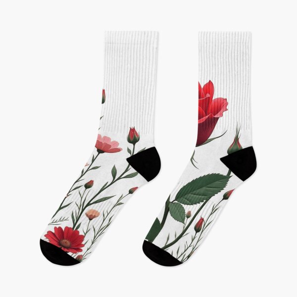 Item preview, Wildflowers and Red Rose on the Right - Transparent Background #5006T designed and sold by Wildflower Rose.