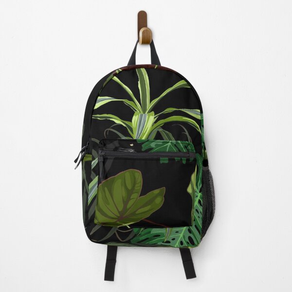Item preview, Composición de plantas tropicales exóticas naturales verdes sobre fondo negro. designed and sold by MatyKotiv.