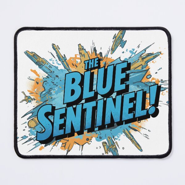 Item preview, The Blue Sentinel Arrives! designed and sold by Ink & Quip.