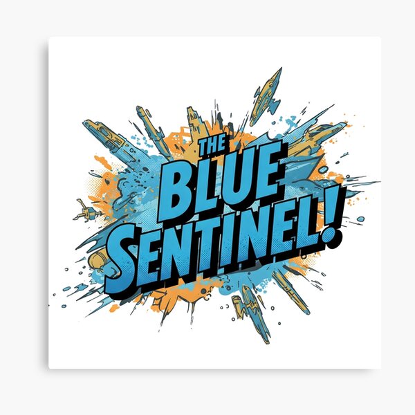 Item preview, The Blue Sentinel Arrives! designed and sold by Ink & Quip.