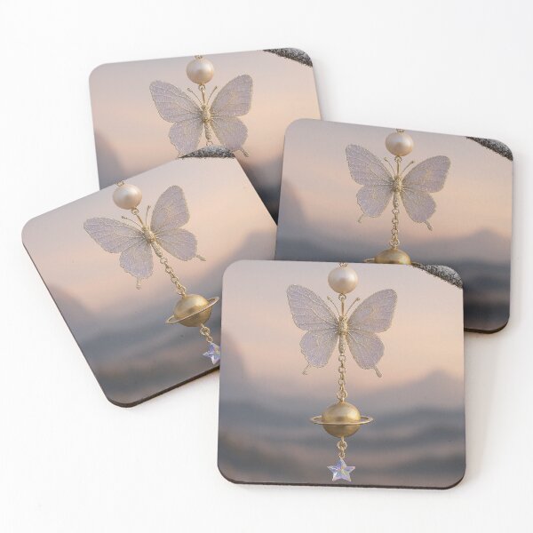 Item preview, Frosted Dreaming Butterfly from Titan: Rococo Earring of Ice and Light designed and sold by DeenaDee.