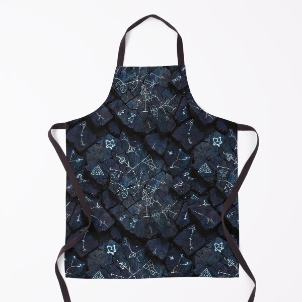 Item preview, Illuminated Mystical Symbols on Dark Cracked Stone Surface designed and sold by CoolPixels.