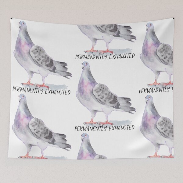 Item preview, Permanently Exhausted Pigeon designed and sold by Laura Lise Wong.