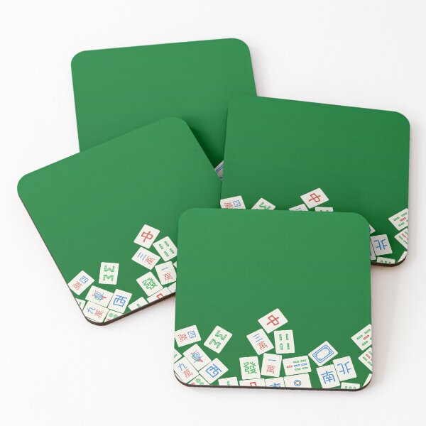 Item preview, Mahjong Tiles On Felt designed and sold by Mochi-Creatives.