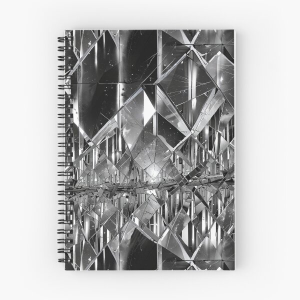 Item preview, Abstract Fragmented Glass Reflection Creating a Dynamic Shattered Mirror Effect designed and sold by CoolPixels.