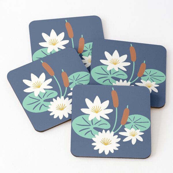 Item preview, Lily Pads with Cattails designed and sold by RegionDesign.
