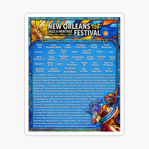 Item preview, Jazz Fest 2025 lineup designed and sold by Ketlinabreu.