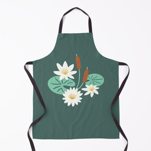 Item preview, Lily Pads with Cattails on Green designed and sold by RegionDesign.