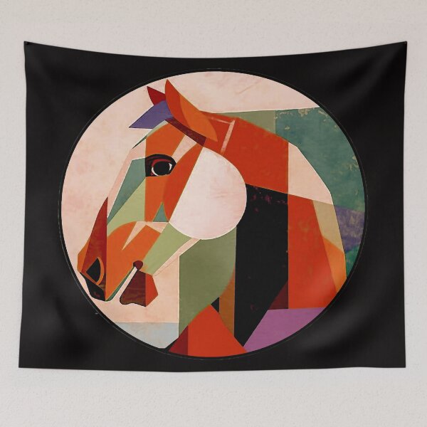 Item preview, Horse Geometric Abstract designed and sold by ViaARTfactory.