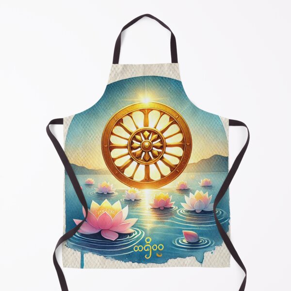 Item preview, Wheel of Dharma Over Lotus Lake designed and sold by Koalangel.
