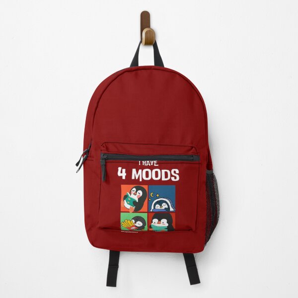 Item preview, 4 Moods Penguin | Funny Bookworm Merch designed and sold by Favbookshelf by Manik.