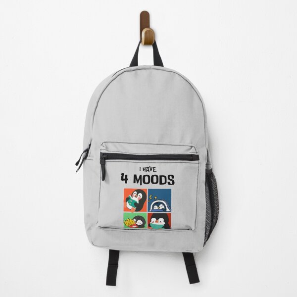 Item preview, 4 Moods Penguin | Funny Bookworm Merch designed and sold by Favbookshelf by Manik.