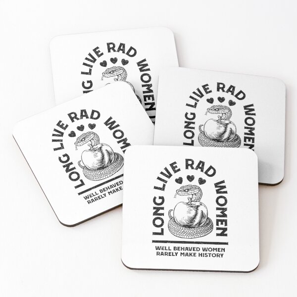 Item preview, Long Live Rad Women Make History Funny Feminist Snake Apple designed and sold by GrandeDuc.