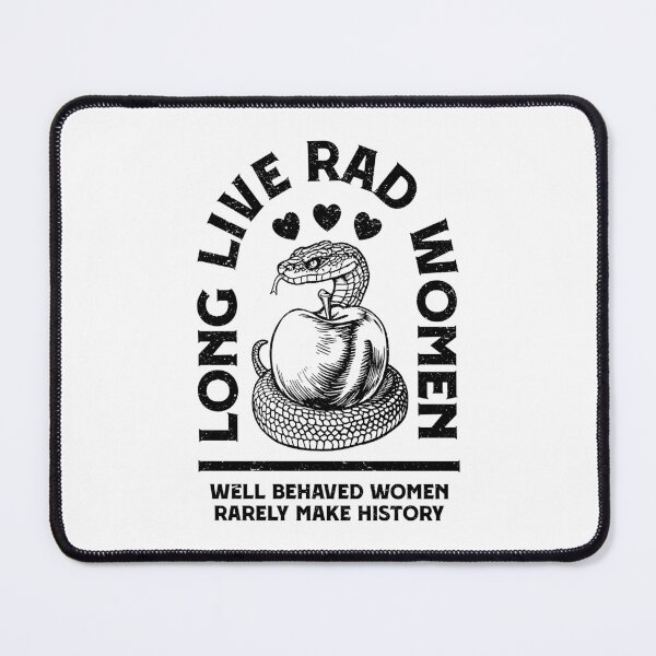 Item preview, Long Live Rad Women Make History Funny Feminist Snake Apple designed and sold by GrandeDuc.