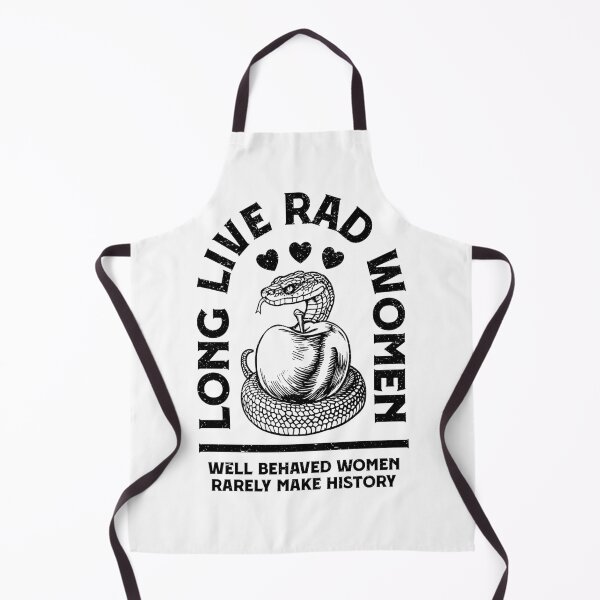 Item preview, Long Live Rad Women Make History Funny Feminist Snake Apple designed and sold by GrandeDuc.