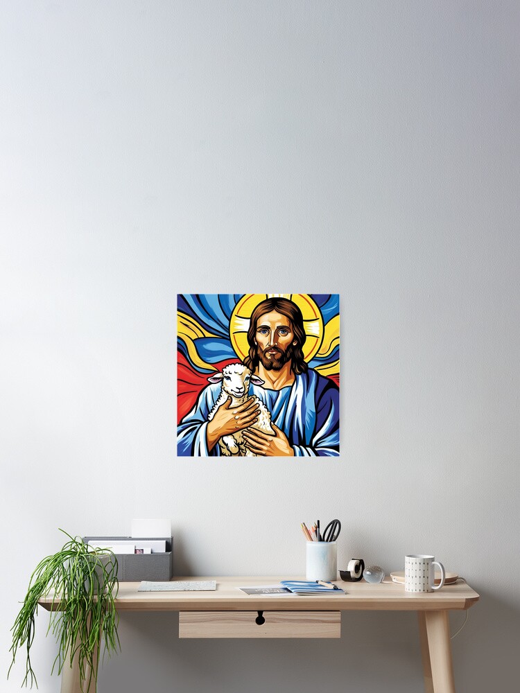Thumbnail 2 of 3, Poster, Jesus designed and sold by S9View.