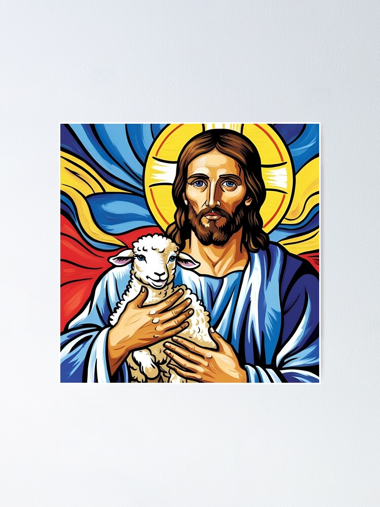 Thumbnail 1 of 3, Poster, Jesus designed and sold by S9View.