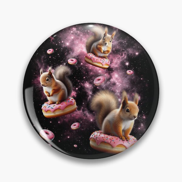 Artikelvorschau, Süßes Eichhörnchen reitet Donut Space Galaxy Eichhörnchen Liebhaber entworfen und verkauft von Kimberley King Art  King Art.