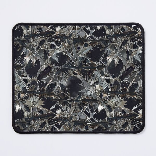 Item preview, Abstract Tangled Metallic Pattern with Dark and Reflective Tones designed and sold by CoolPixels.