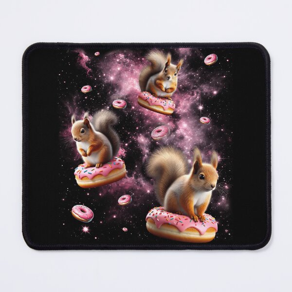 Item preview, Cute Squirrel Riding Donut Space Galaxy Squirrel Lover designed and sold by Kimberley King Art King Art.