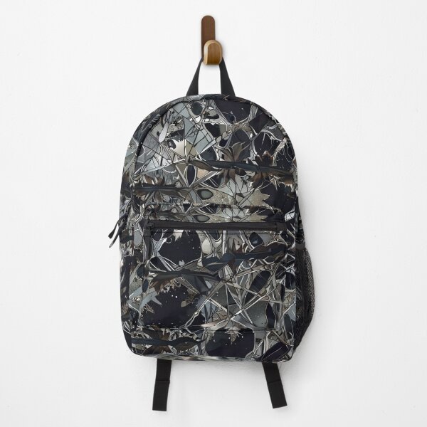 Item preview, Abstract Tangled Metallic Pattern with Dark and Reflective Tones designed and sold by CoolPixels.