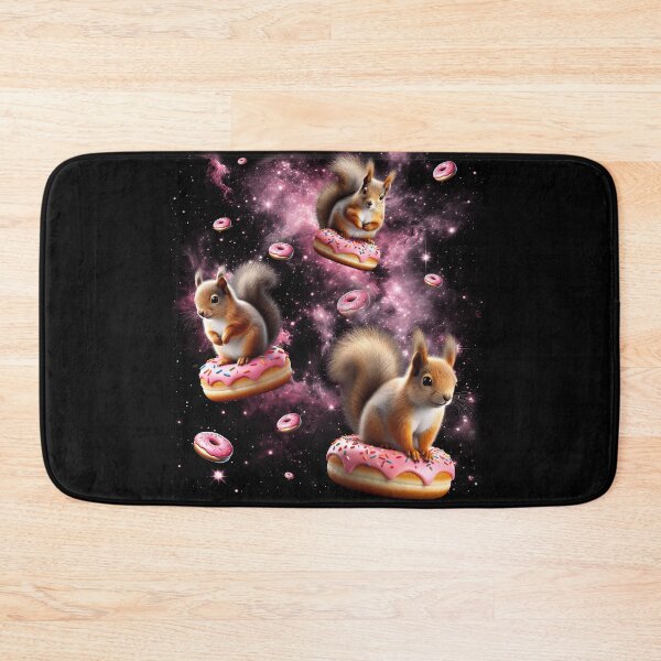 Item preview, Cute Squirrel Riding Donut Space Galaxy Squirrel Lover designed and sold by Kimberley King Art  King Art.