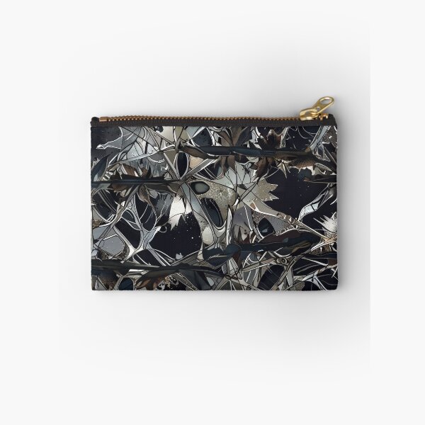 Item preview, Abstract Tangled Metallic Pattern with Dark and Reflective Tones designed and sold by CoolPixels.