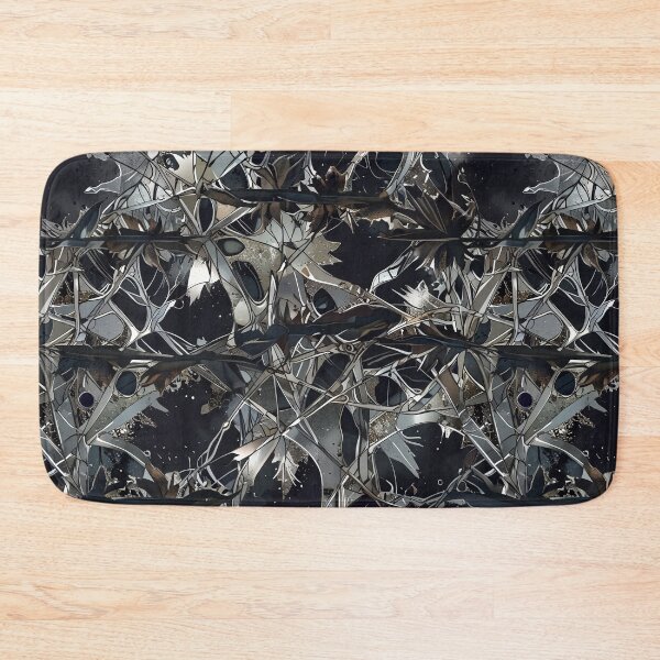 Item preview, Abstract Tangled Metallic Pattern with Dark and Reflective Tones designed and sold by CoolPixels.