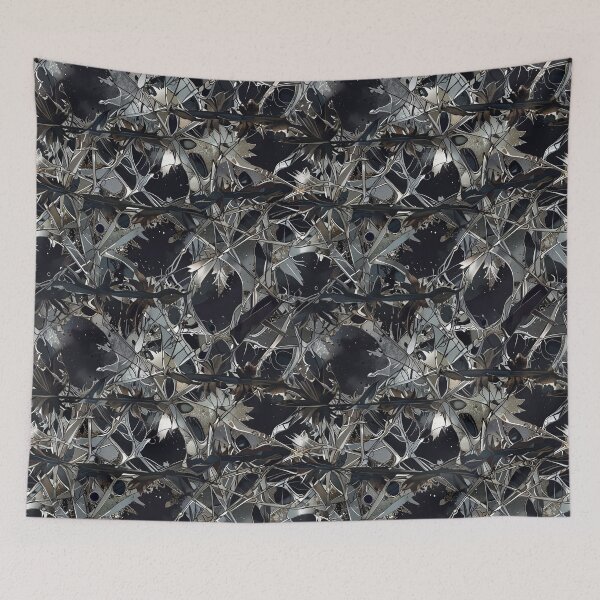 Item preview, Abstract Tangled Metallic Pattern with Dark and Reflective Tones designed and sold by CoolPixels.