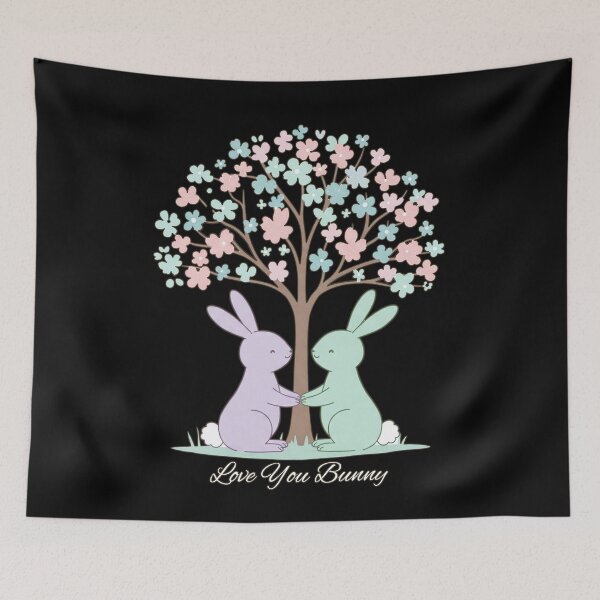 Item preview, LOVE YOU BUNNY designed and sold by Meemaart.