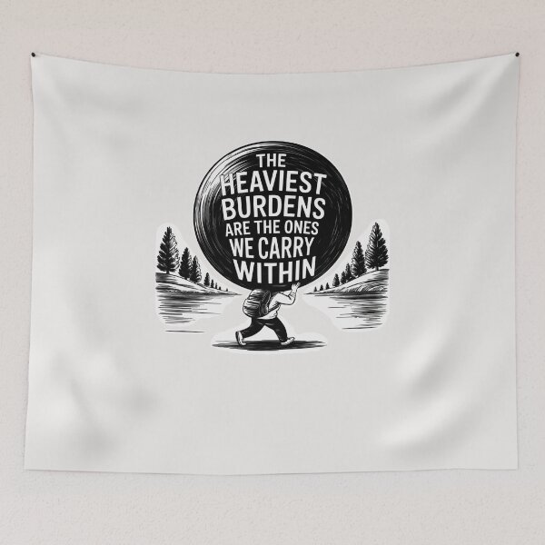 Item preview, The Heaviest Burdens Are The Ones We Carry Within designed and sold by SurrealArtSzysz.