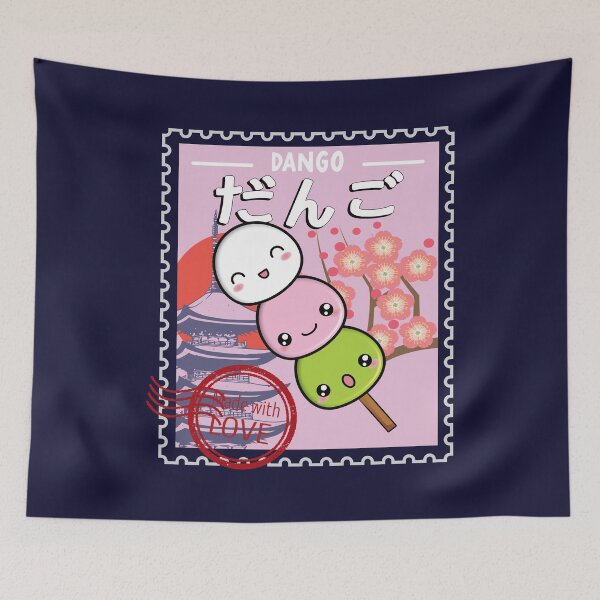Item preview, kawaii Dango cute japanese vintage stamp designed and sold by samah82.
