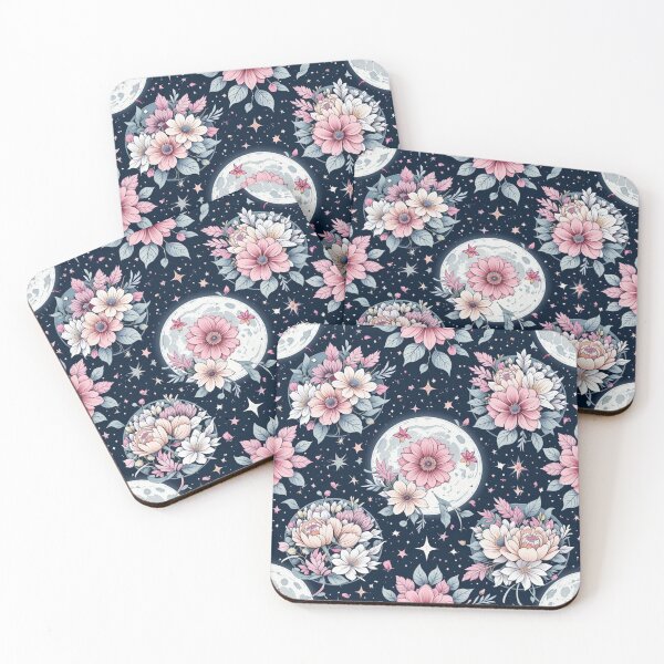 Item preview, floral arrangements intertwined with images of the moon  designed and sold by InezPhotography.