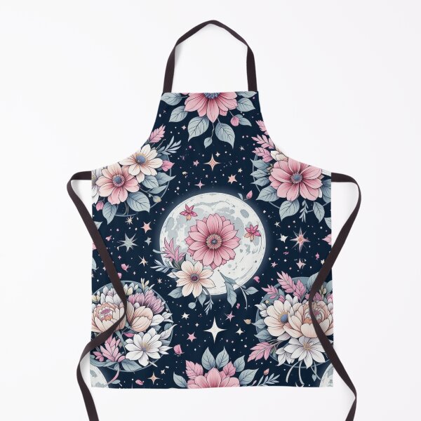 Item preview, floral arrangements intertwined with images of the moon designed and sold by InezPhotography.