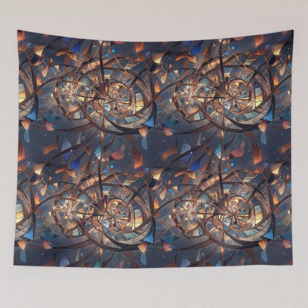 Item preview, Colorful Abstract Spiraling Design with Geometric Patterns and Dynamic Composition designed and sold by CoolPixels.