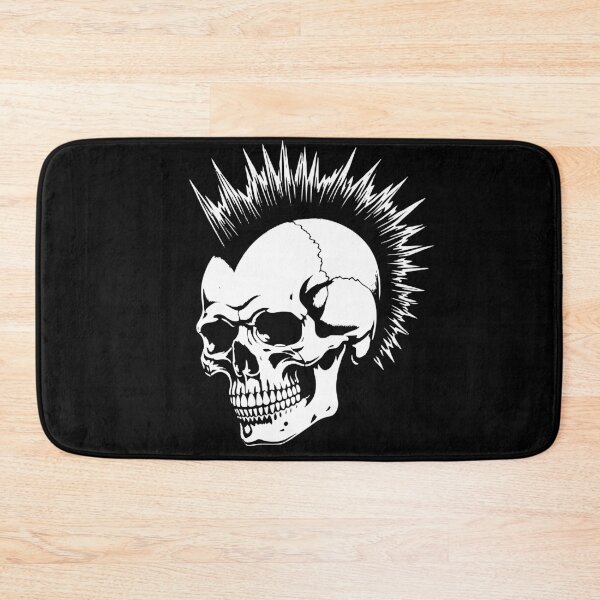 Item preview, Punk skull line art designed and sold by Brexmore3.