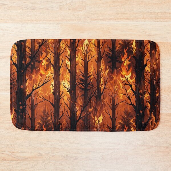 Item preview, Fire engulfs a dense forest designed and sold by InezPhotography.