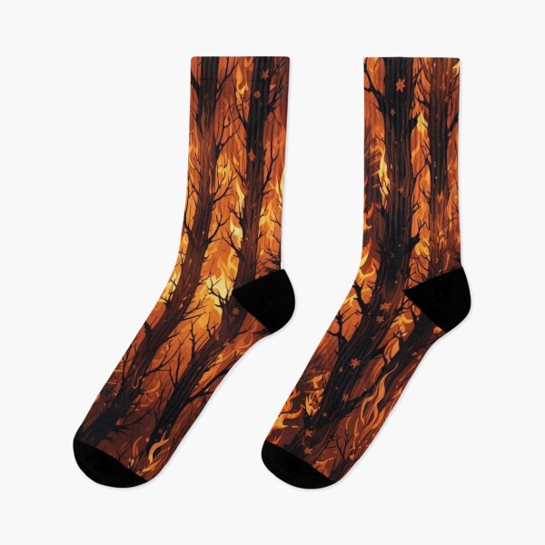 Item preview, Fire engulfs a dense forest designed and sold by InezPhotography.