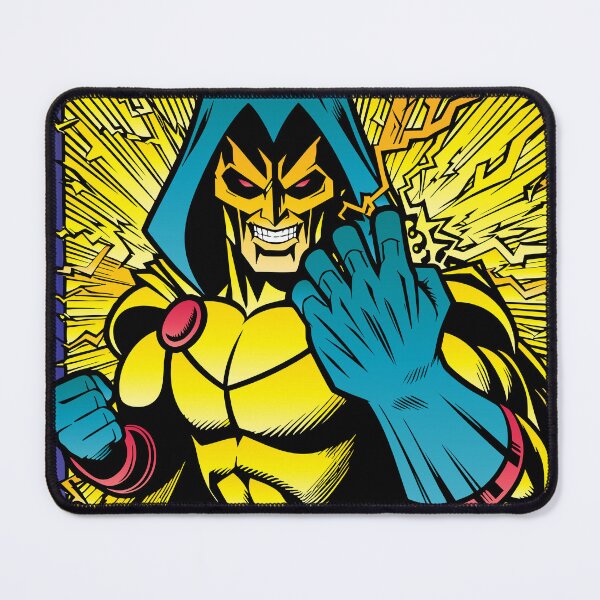 Item preview, Comic Book Electric Villain designed and sold by ArtFactoryAI.