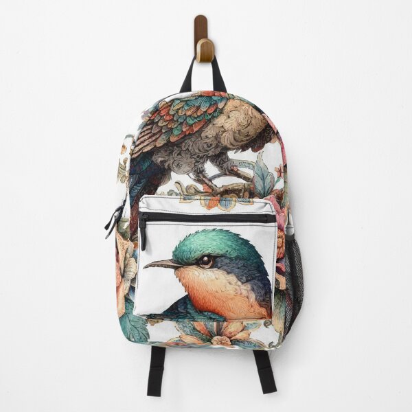 Item preview, floral bird pastel vibrant art illustration designed and sold by Mudikeys.