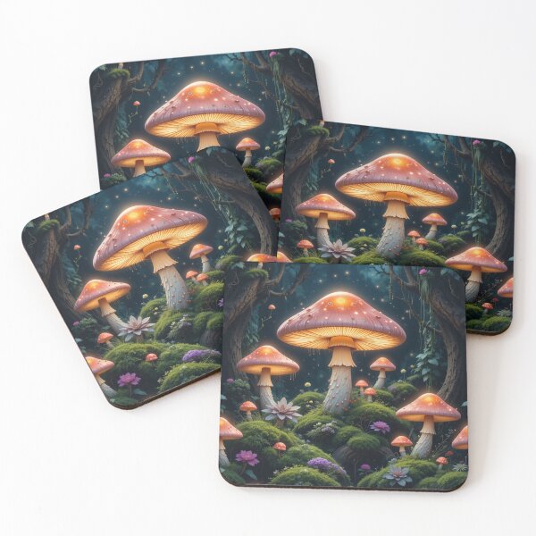 Item preview, Glowing mushrooms designed and sold by InezPhotography.
