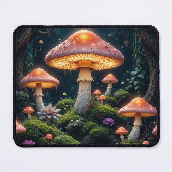 Item preview, Glowing mushrooms designed and sold by InezPhotography.
