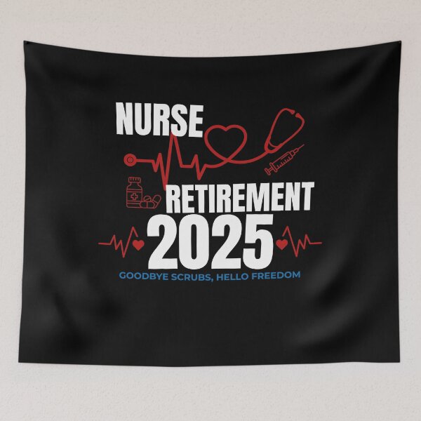 Item preview, Vintage Nurse Retired 2025 designed and sold by thebest-2studio.