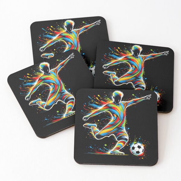 Item preview, Colorful Soccer Player Football Lover designed and sold by Kimberley King Art  King Art.