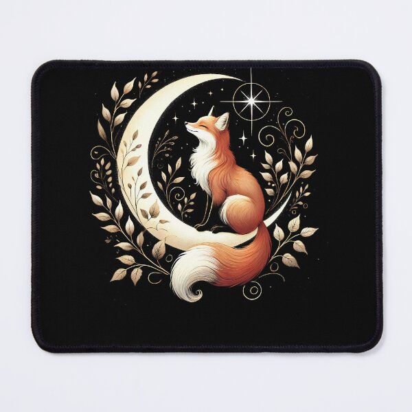 Item preview, Cosmic Dreamy Fox Celestial Dreamer Vintage Boho Forestcore designed and sold by Kimberley King Art King Art.